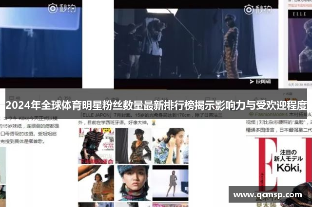 2024年全球體育明星粉絲數量最新排行榜揭示影響力與受歡迎程度